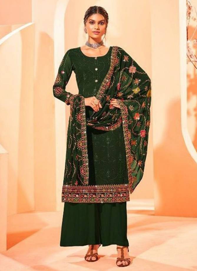 Dulhan Radha New Latest Designer Festive Wear Georgette Plazzo Suit Collection